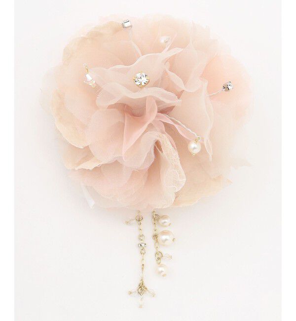 ANY SIS「【チャーム付き】エアリーフラワー コサージュ」|ブローチ・コサージュ|