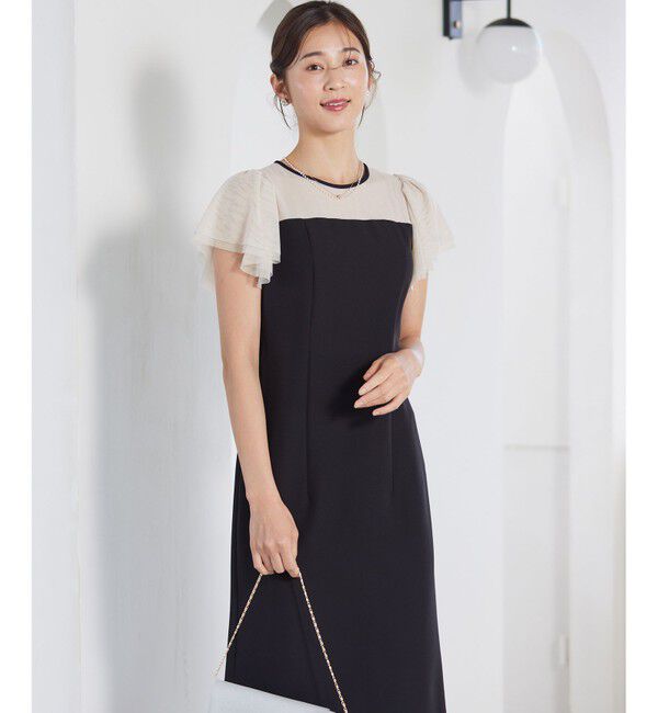 any SiS「フリルスリーブペンシル ドレス」|ドレス|