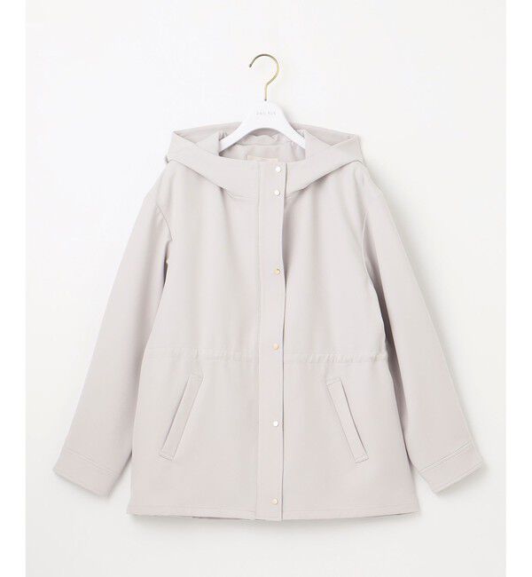 ANY SIS「【撥水・UVカット・洗える】フーデットハーフ コート」|ミリタリー・モッズコート|