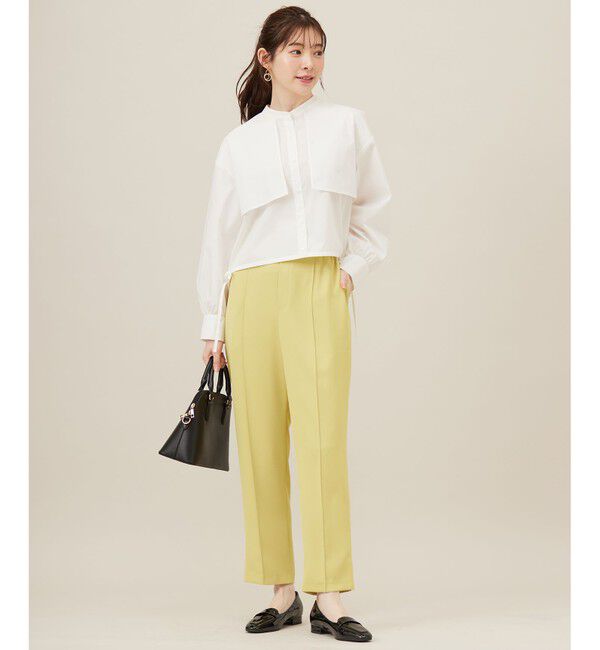 ANY SIS「【UVカット・接触冷感・速乾】クロップトヨークハオリ シャツ」|シャツ・ブラウス|