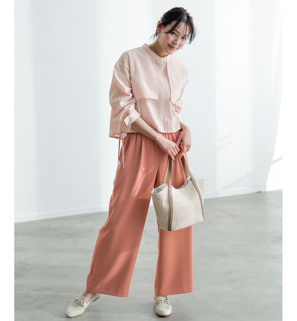 ANY SIS「【UVカット・接触冷感・速乾】クロップトヨークハオリ シャツ」|シャツ・ブラウス|