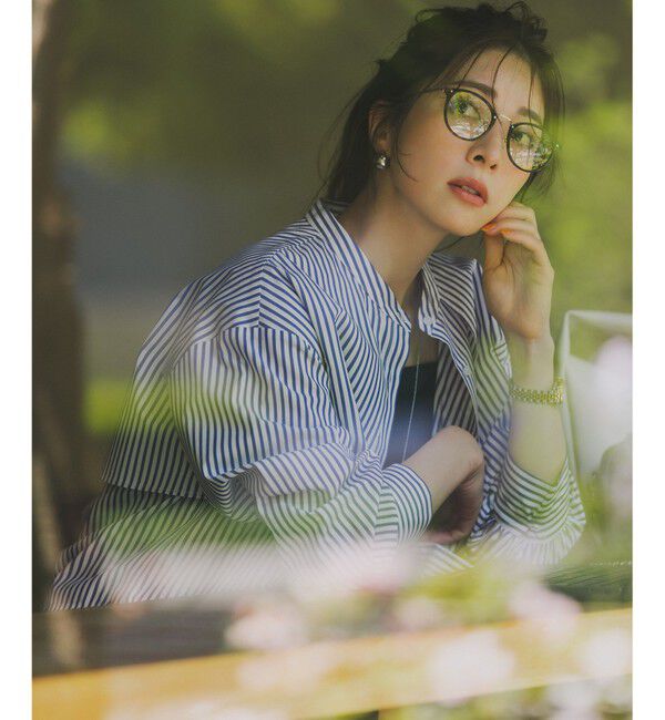 ANY SIS「【UVカット・接触冷感・速乾】クロップトヨークハオリ シャツ」|シャツ・ブラウス|