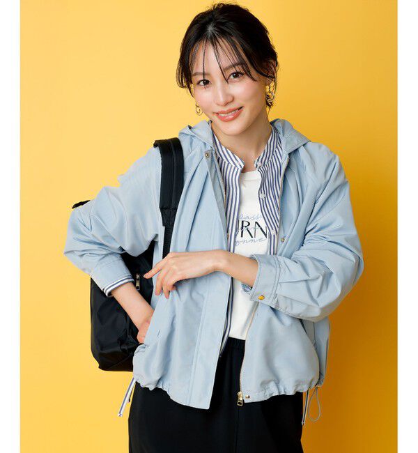 ANY SIS「【UVカット・接触冷感・速乾】クロップトヨークハオリ シャツ」|シャツ・ブラウス|