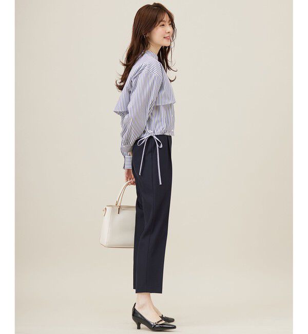 ANY SIS「【UVカット・接触冷感・速乾】クロップトヨークハオリ シャツ」|シャツ・ブラウス|