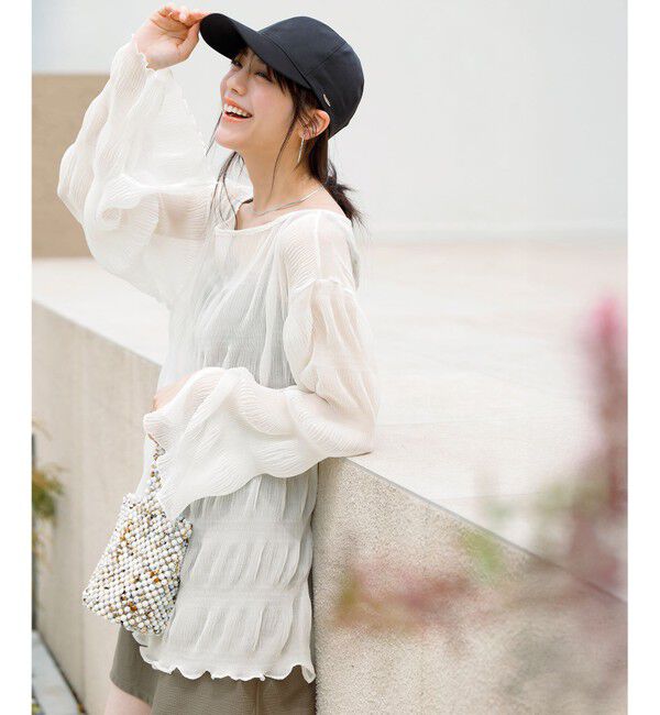 ANY SIS「【UVカット・洗える】シャインカット キャップ」|キャップ・キャスケット|