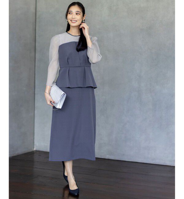 ANY SIS「【LilyCalin】ペプラムビスチェ ドレス」|ドレス|