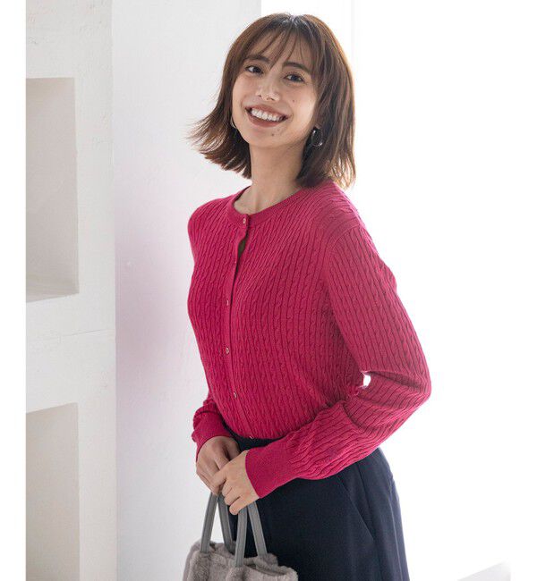 ANY SIS「ケーブルニット カーディガン」|カーディガン|