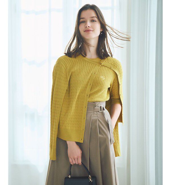 ANY SIS「ケーブルニット カーディガン」|カーディガン|