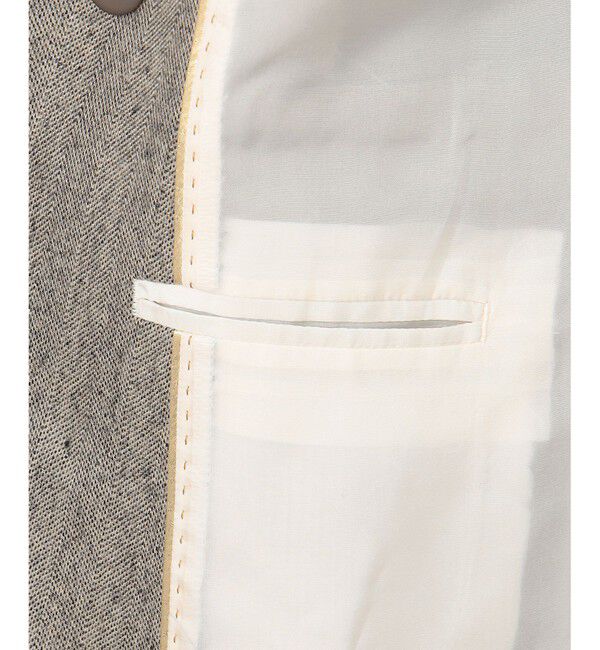 BEIGE,「NATION / ウールヘリンボーンダブルジャケット」|テーラードジャケット|