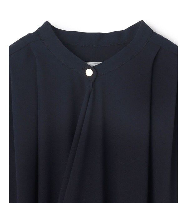 BEIGE,「【洗える】FLEUR / フロントドレープノースリーブドレス」|ワンピース|