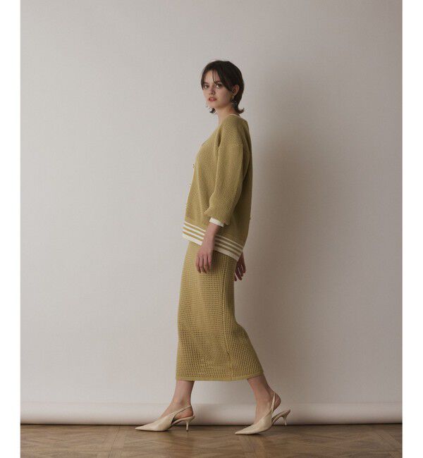Diagram「メッシュラインニットカーディガン」|カーディガン|