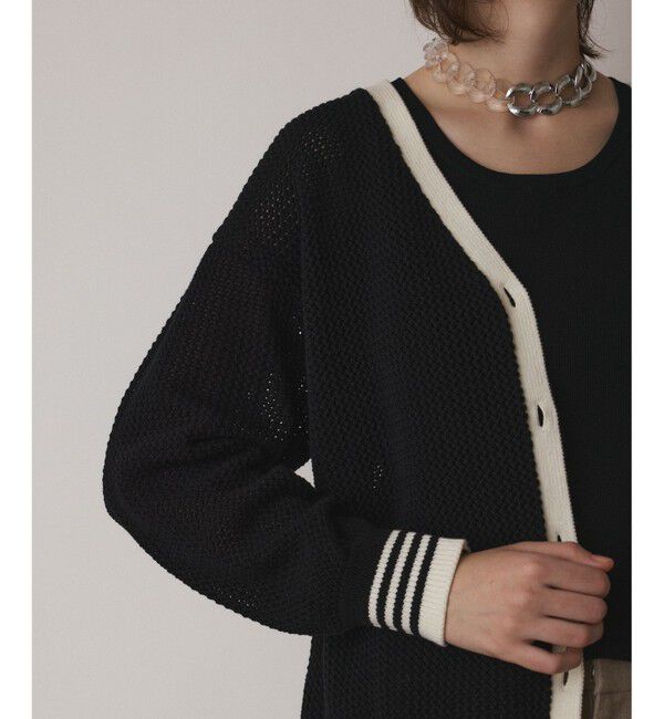 Diagram「メッシュラインニットカーディガン」|カーディガン|