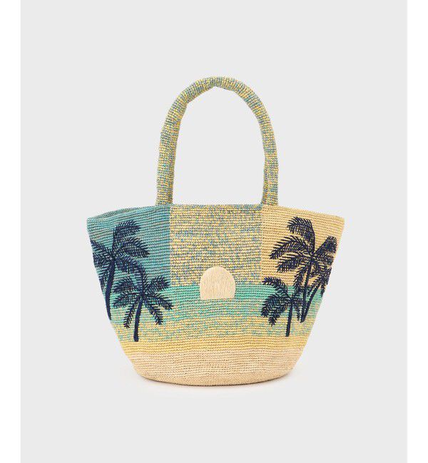  「PALMYNALA カゴバッグ」|かごバッグ|グリーン
