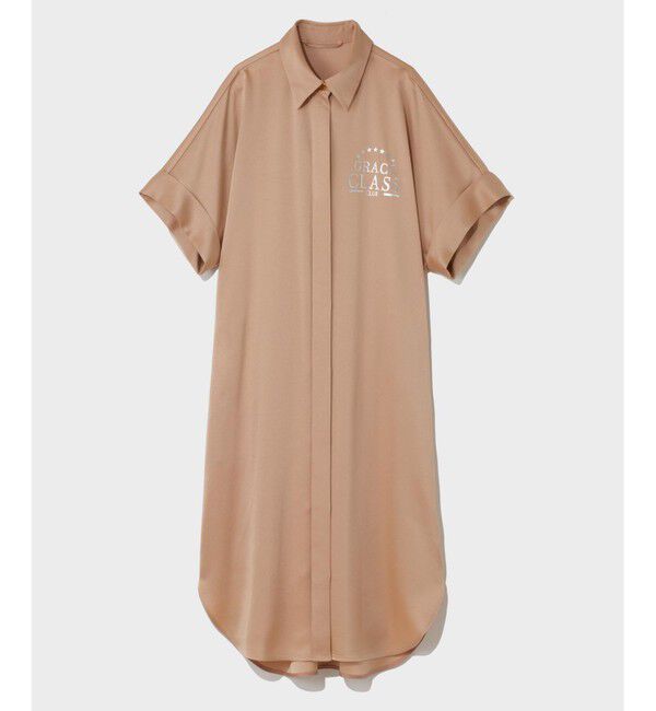 Grace Class「ダブルサテンシャツドレス」|ワンピース|