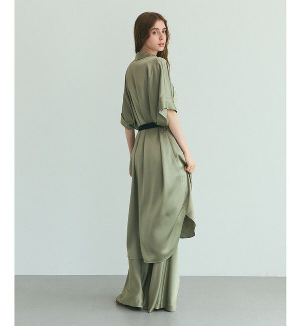 Grace Class「ダブルサテンシャツドレス」|ワンピース|