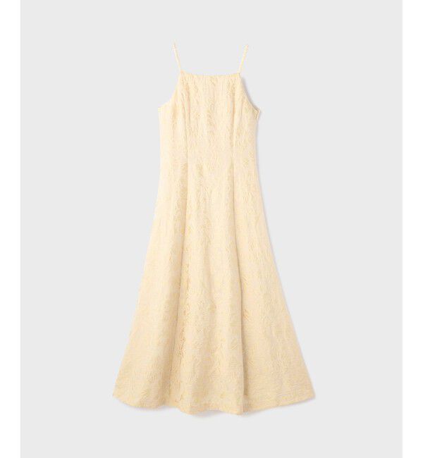 GRACE CONTINENTAL「リーフジャガードキャミワンピース」|ワンピース|