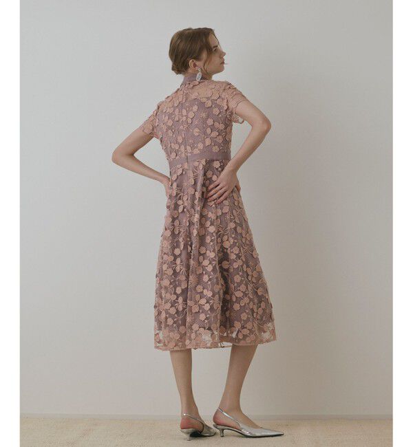 GRACE CONTINENTAL「フラワ－フレアドレス」|ドレス|