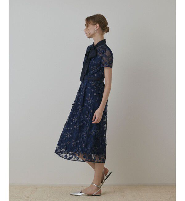 GRACE CONTINENTAL「フラワ－フレアドレス」|ドレス|