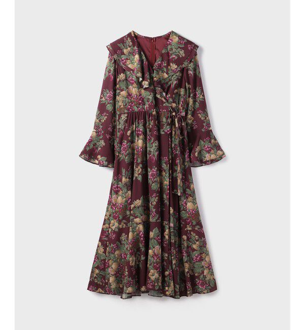 GRACE CONTINENTAL「ボタニカルベリープリントワンピース」|ワンピース|