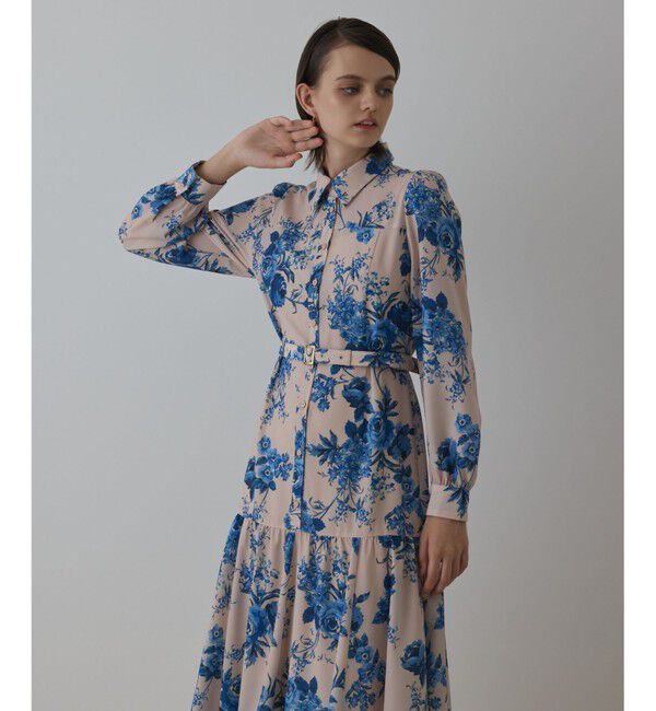 Diagram「ブーケフラワープリントワンピース」|ワンピース|ベージュ