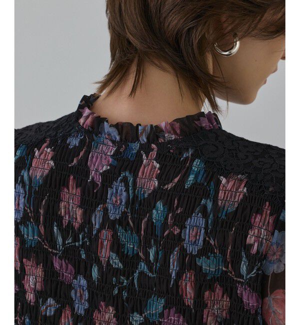 GRACE CONTINENTAL「サラサプリントティアードワンピース」|ワンピース|