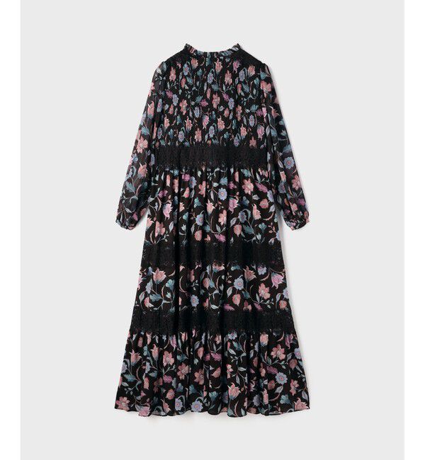 GRACE CONTINENTAL「サラサプリントティアードワンピース」|ワンピース|