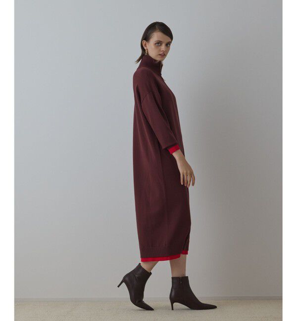 Diagram「バイカラーストレートニットワンピース」|ワンピース|