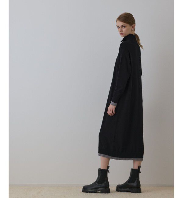 Diagram「バイカラーストレートニットワンピース」|ワンピース|