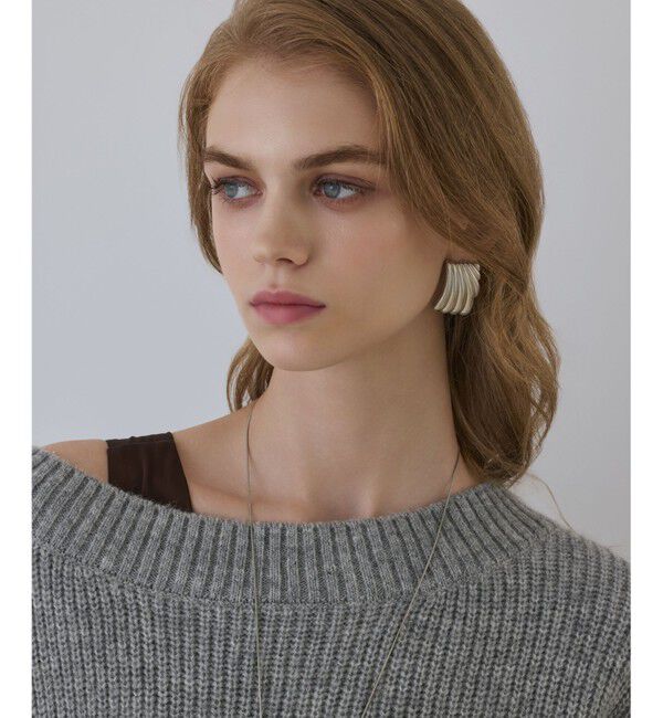 Diagram「サテンレースニットワンピース」|ワンピース|