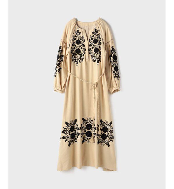 GRACE CONTINENTAL「エンブロイダリーカフタンワンピース」|ワンピース|