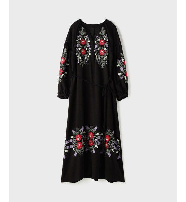 GRACE CONTINENTAL「エンブロイダリーカフタンワンピース」|ワンピース|