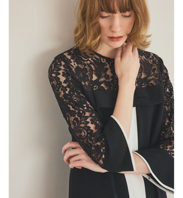 Grace Class「レースコンビバイカラーワンピース」|ドレス|