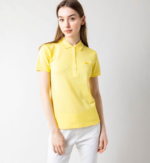 LACOSTE「スリムフィット ストレッチコットンピケポロシャツ（半袖）」|ポロシャツ|