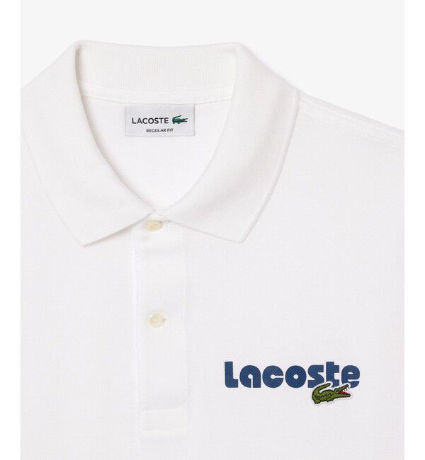 LACOSTE「ネームプリントウォッシュドポロシャツ」|ポロシャツ|