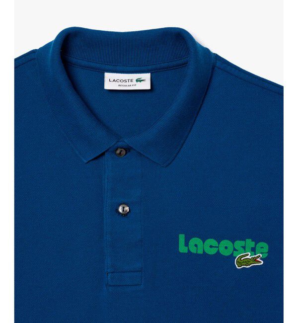 LACOSTE「ネームプリントウォッシュドポロシャツ」|ポロシャツ|