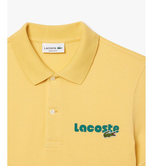 LACOSTE「ネームプリントウォッシュドポロシャツ」|ポロシャツ|
