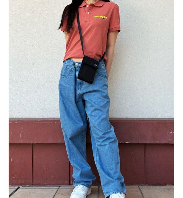 LACOSTE「ネームプリントウォッシュドポロシャツ」|ポロシャツ|