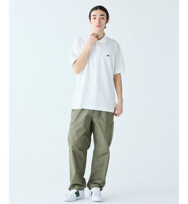 LACOSTE「通気性 イージーケア 軽量鹿の子ピケ L.12.12ライトウェイト半袖ポロシャツ」|ポロシャツ|