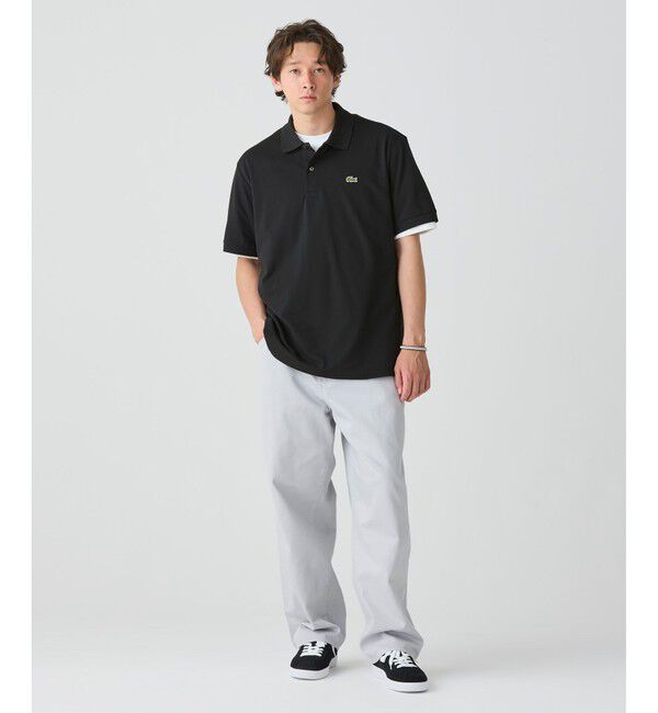 LACOSTE「通気性 イージーケア 軽量鹿の子ピケ L.12.12ライトウェイト半袖ポロシャツ」|ポロシャツ|