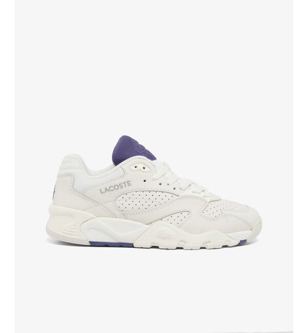 LACOSTE「レディース GAME TRAINER 125 5 SFA」|スニーカー|ホワイト&times;ブルー