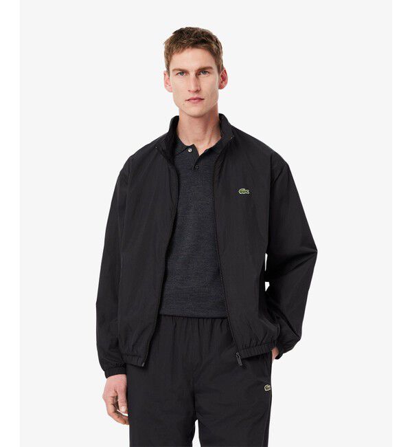 LACOSTE「ベーシックトラックジャケット」|ブルゾン・スタジャン|ブラック