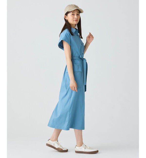 LACOSTE「キモノスリーブシャツドレス / シャツワンピース」|ワンピース|