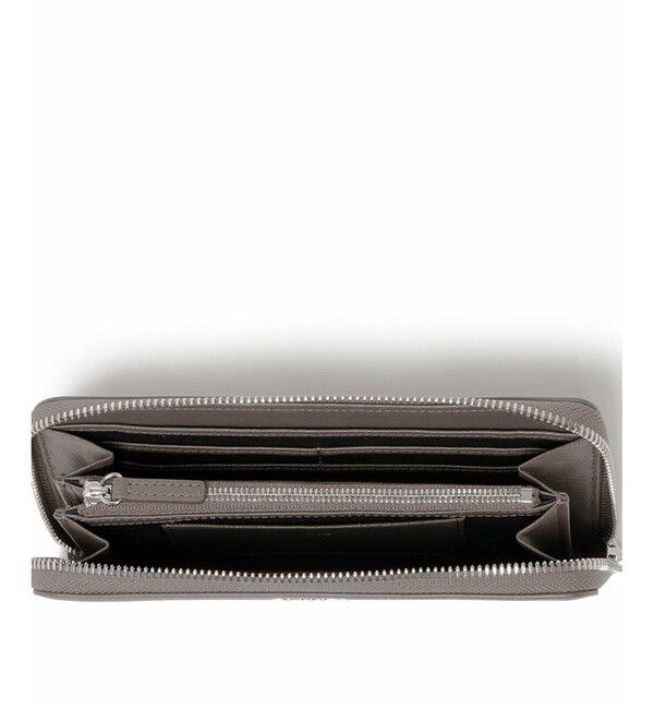 LACOSTE「エンボスレザーラウンドジップロングウォレット」|財布|