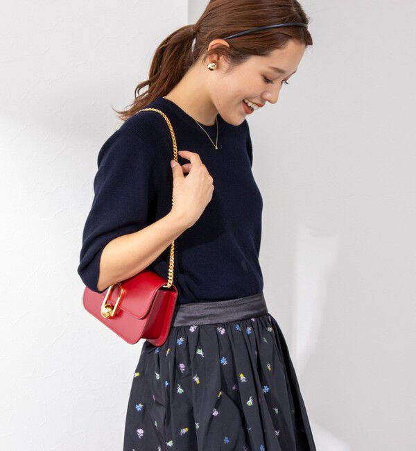 NOLLEY'S「《手洗い可能》ESPOIR 16G片畦5分袖プルオーバーニット」|ニット・セーター|