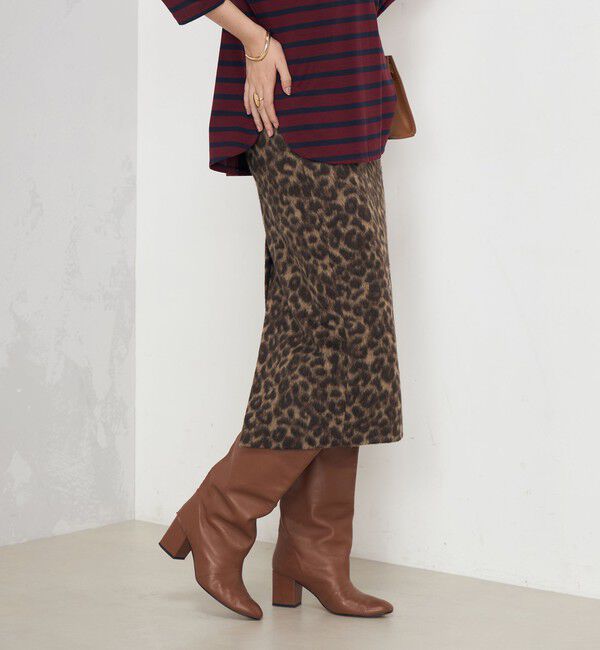Rie Miller「ひょう柄タイトスカート」|タイト|