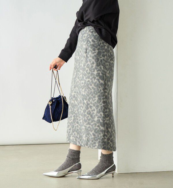 Rie Miller「ひょう柄タイトスカート」|タイト|