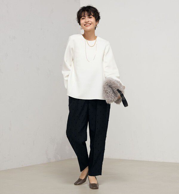 NOLLEY'S「ウォッシャブルエアボールフレアプルオーバーカットソー」|Tシャツ・カットソー|