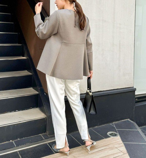 NOLLEY'S「ウォッシャブルエアボールフレアプルオーバーカットソー」|Tシャツ・カットソー|