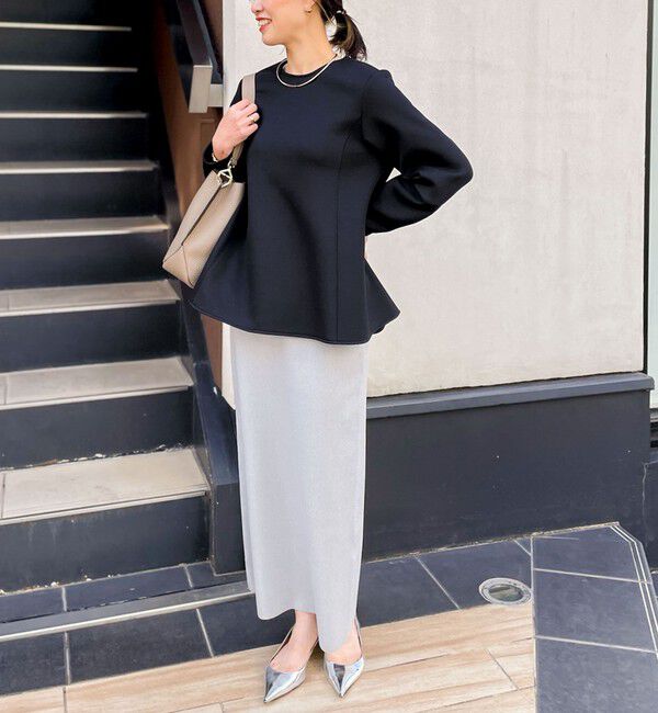 NOLLEY'S「ウォッシャブルエアボールフレアプルオーバーカットソー」|Tシャツ・カットソー|