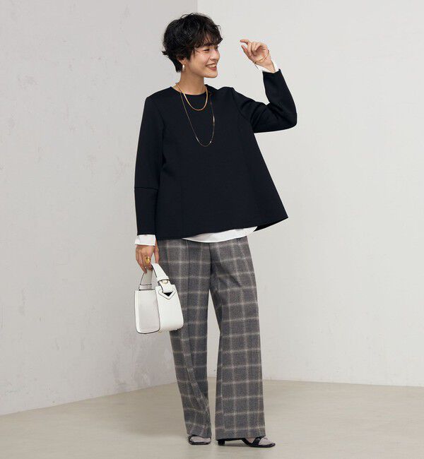 NOLLEY'S「ウォッシャブルエアボールフレアプルオーバーカットソー」|Tシャツ・カットソー|